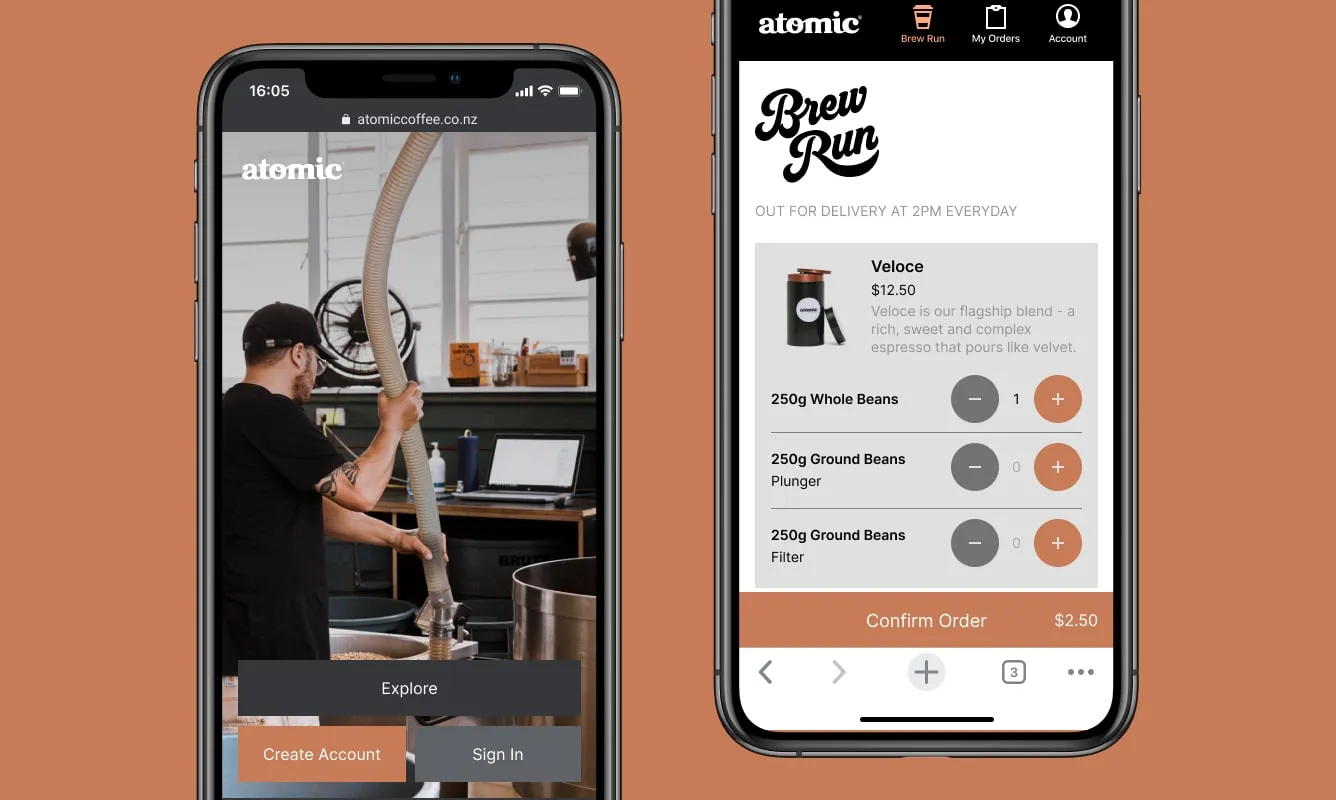 Brew Run by Atomic — PWA