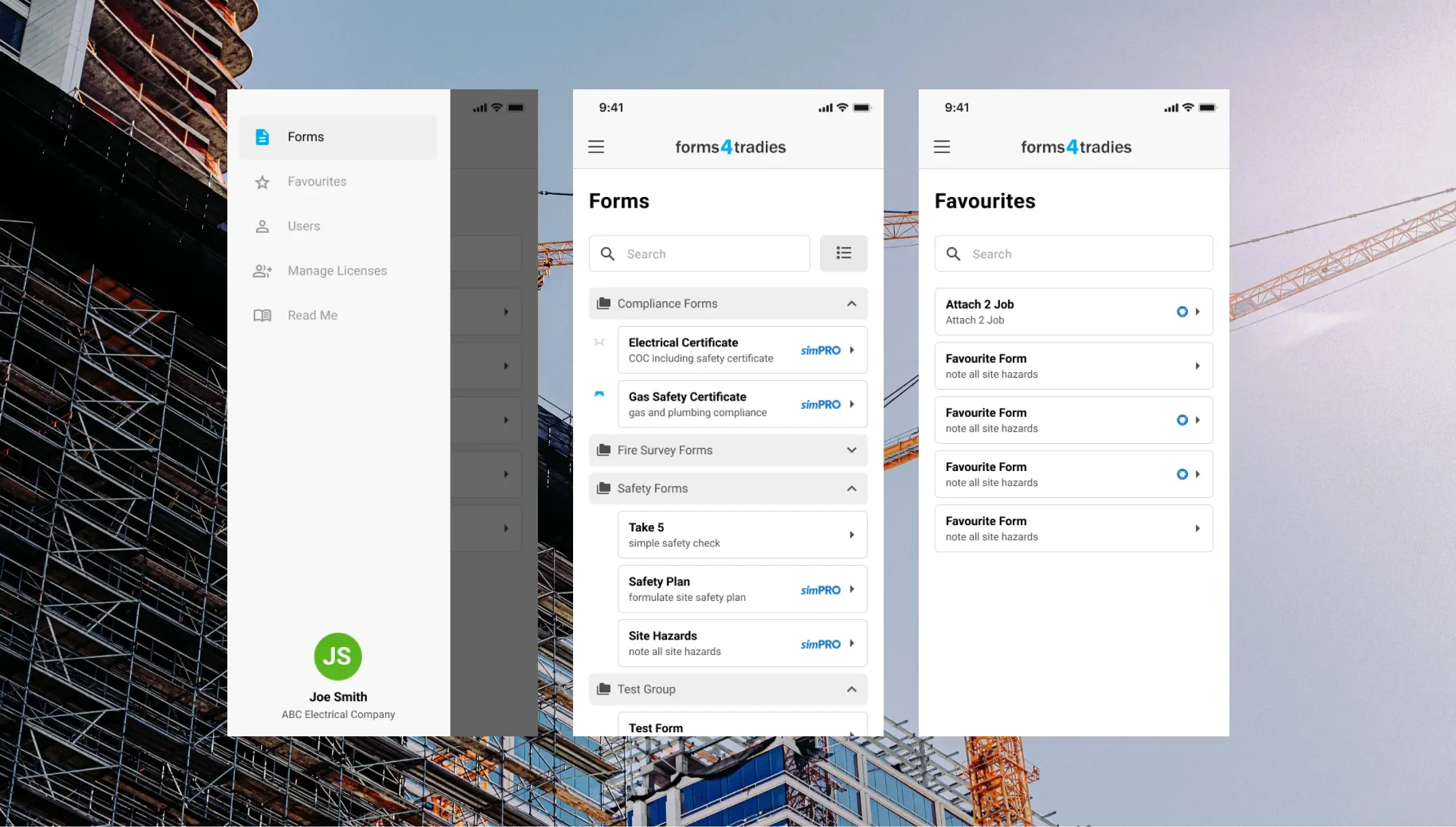 Forms 4 Tradies — Field Services